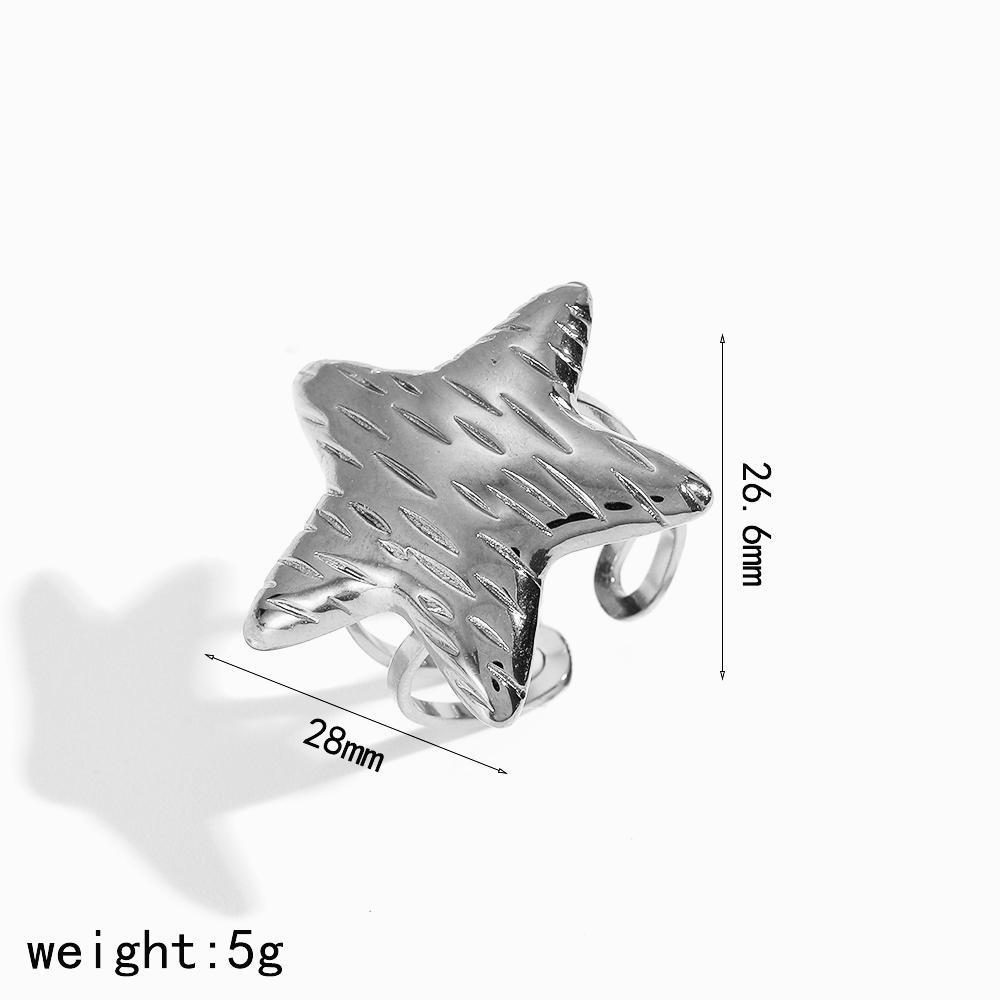 Star Stainless Steel Gold Color Earrings Set 