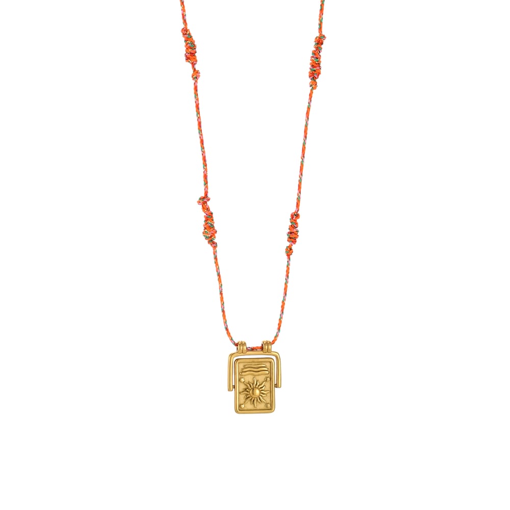 1 collar colgante sofisticado de acero inoxidable con diseño de fresa para mujer Imagen7