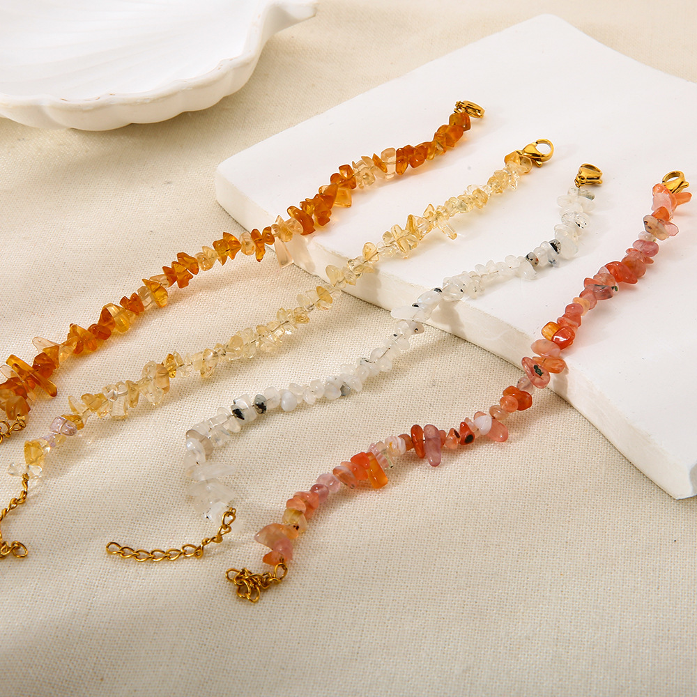 1 Piece  Irregular Shape Beads Natural Stones  Women's Jewelry Sets h5Picture3