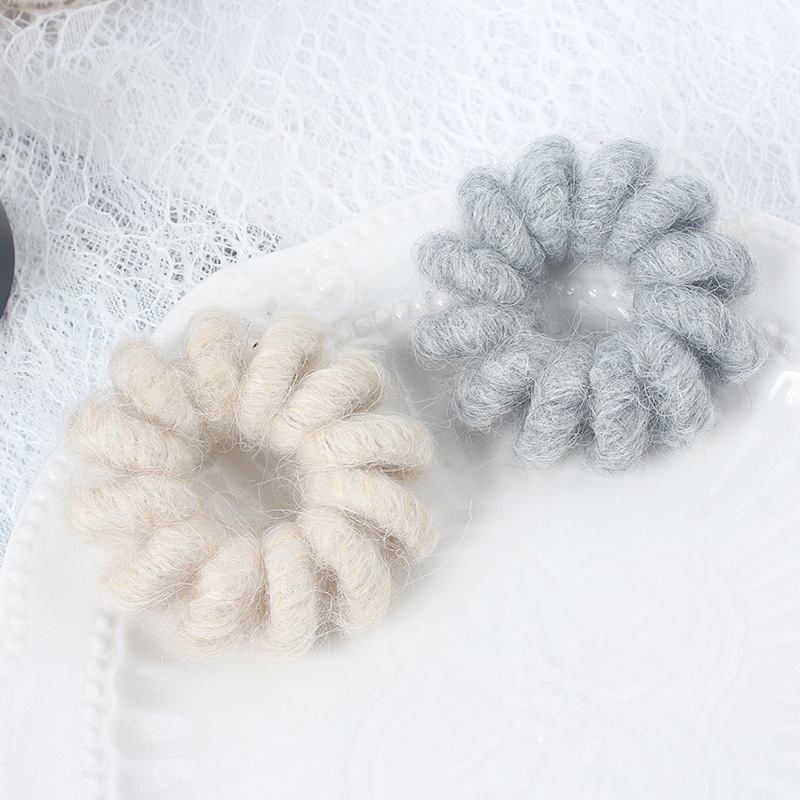 1 chouchou simple et décontracté en fourrure pour femme h5Image4