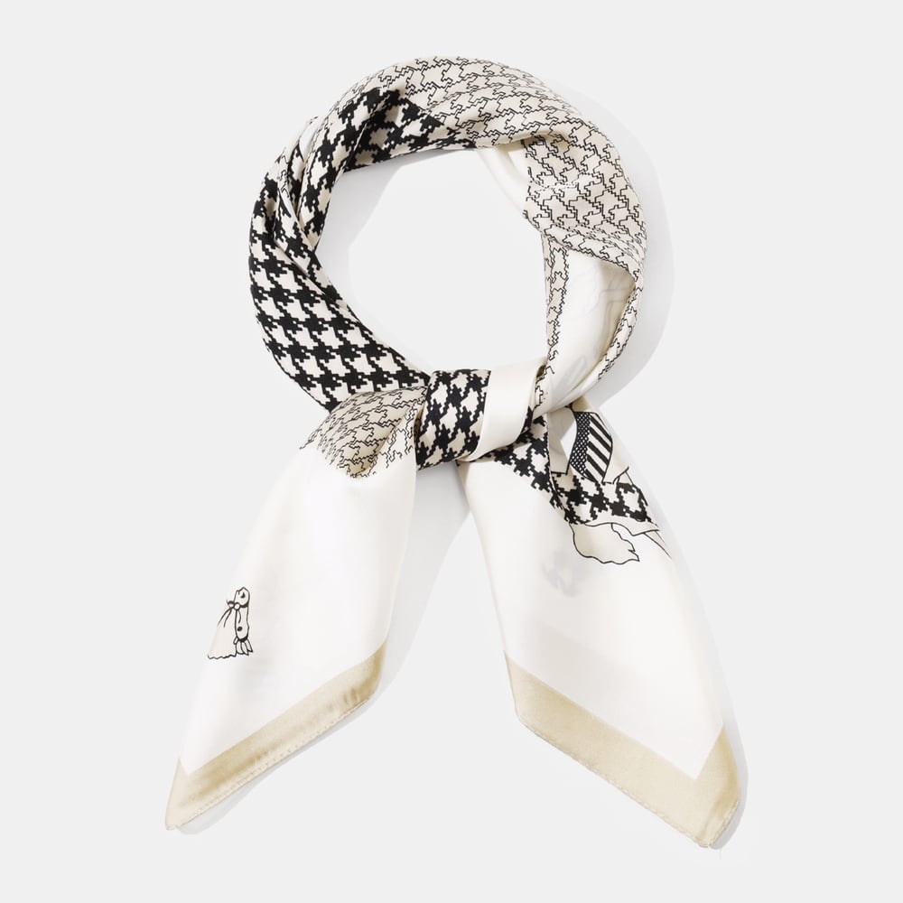 1 Piece Horse Plaid Pattern Polyester Bandana h5Picture2