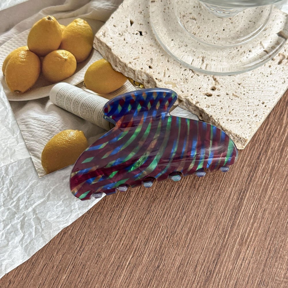 1 Piece Exquisite Pattern Acetate Women's Hair Clips 