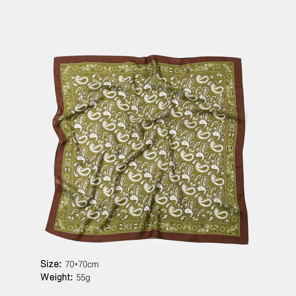 1 Piece Retro Mixed Color Paisley Pattern Polyester Bandana