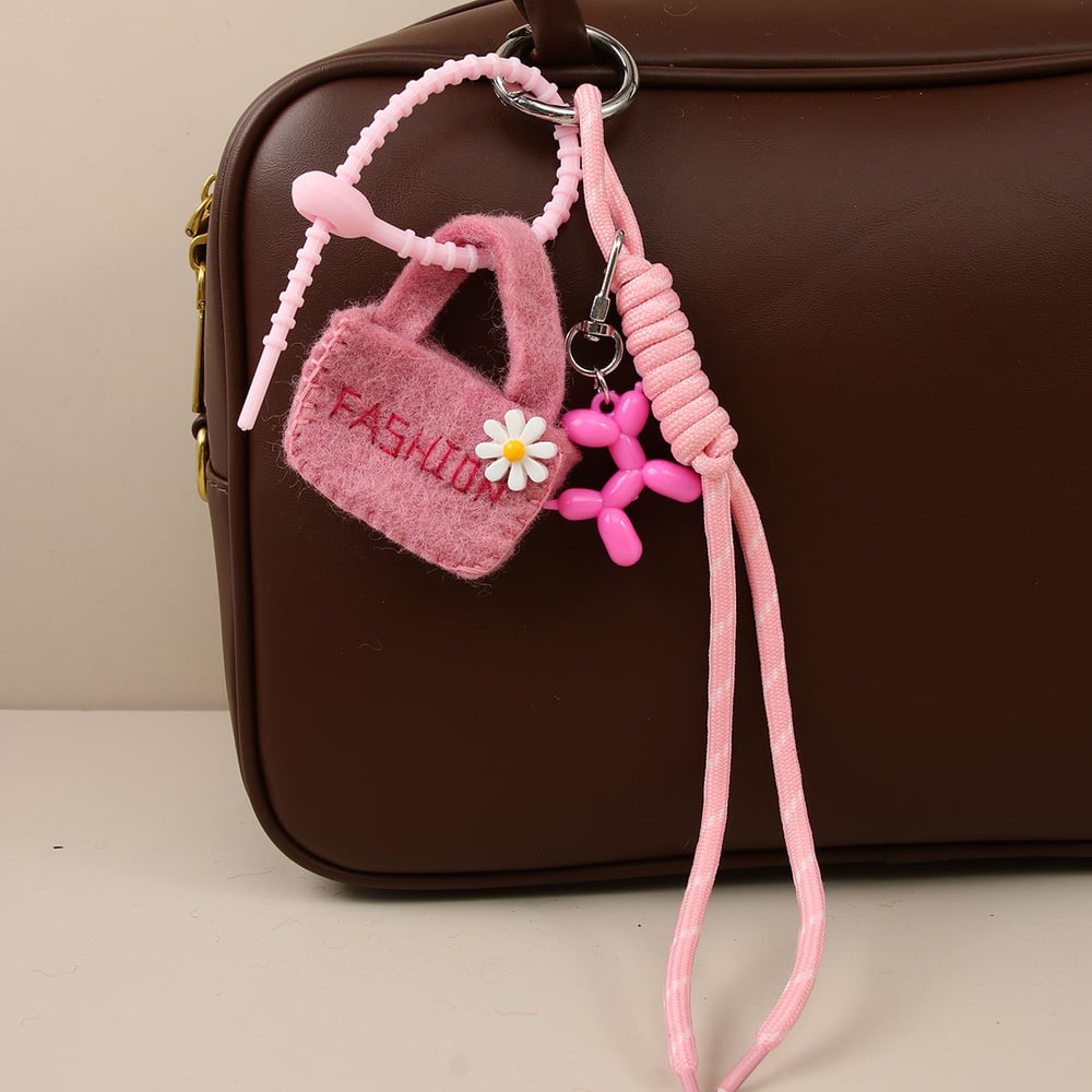 1 Piece Felt Mini Bag with Cute Dog  Women's Bag Charms h5Picture4