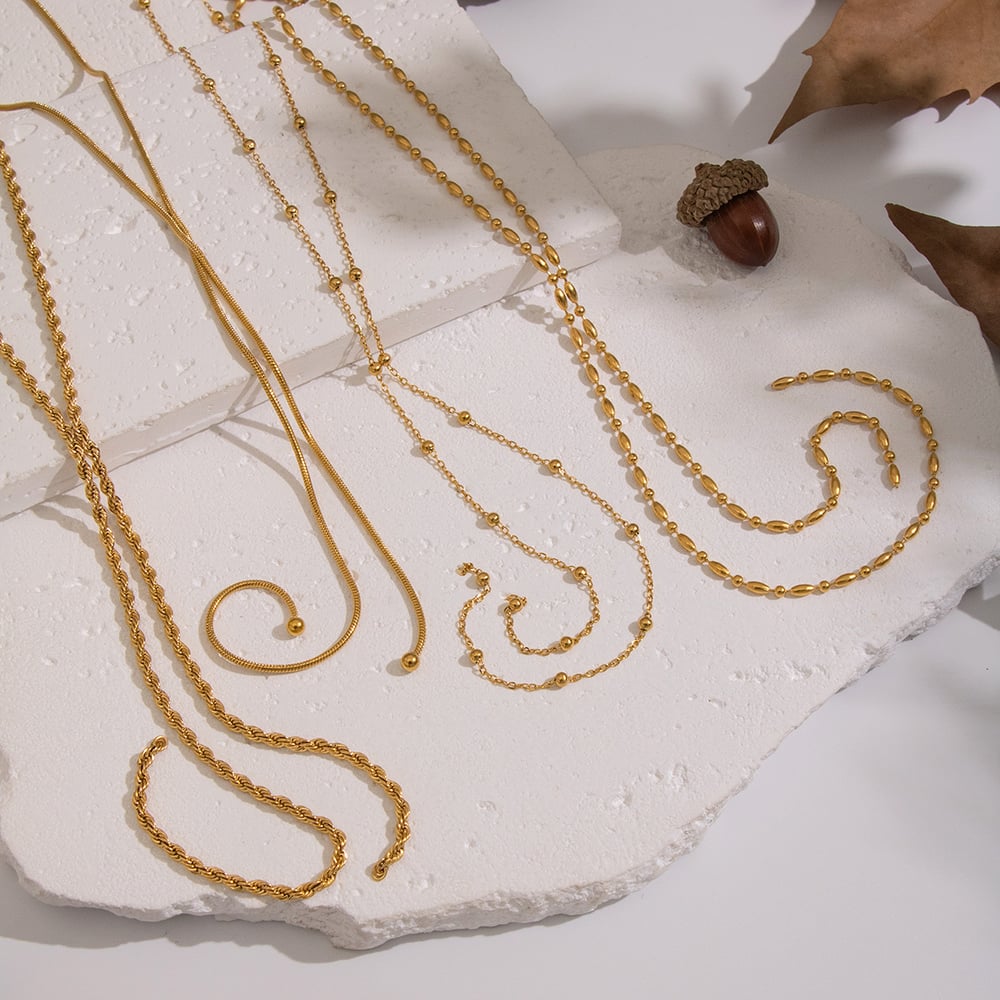 1 Piece Y-shape Chain Stainless Steel Necklace Picture2