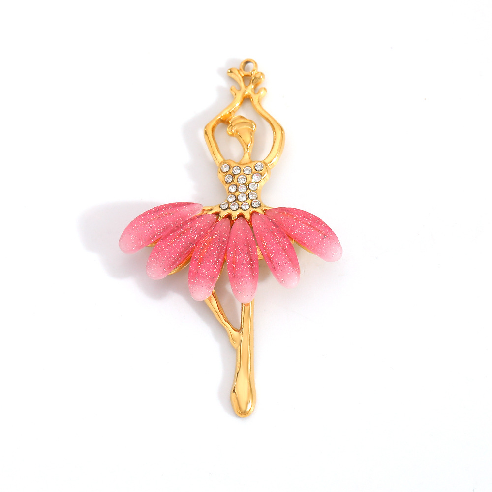 1 Piece DIY Bow Knot Turtle Circle Butterfly Moon Shell Stainless Steel Pendant Picture2