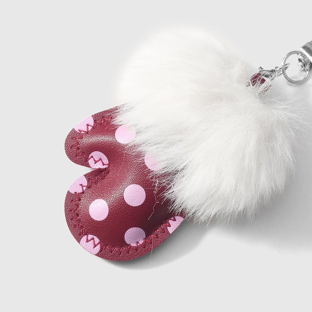 1 Piece Polka Dots Glove Leather Women's Bag Charms Picture10