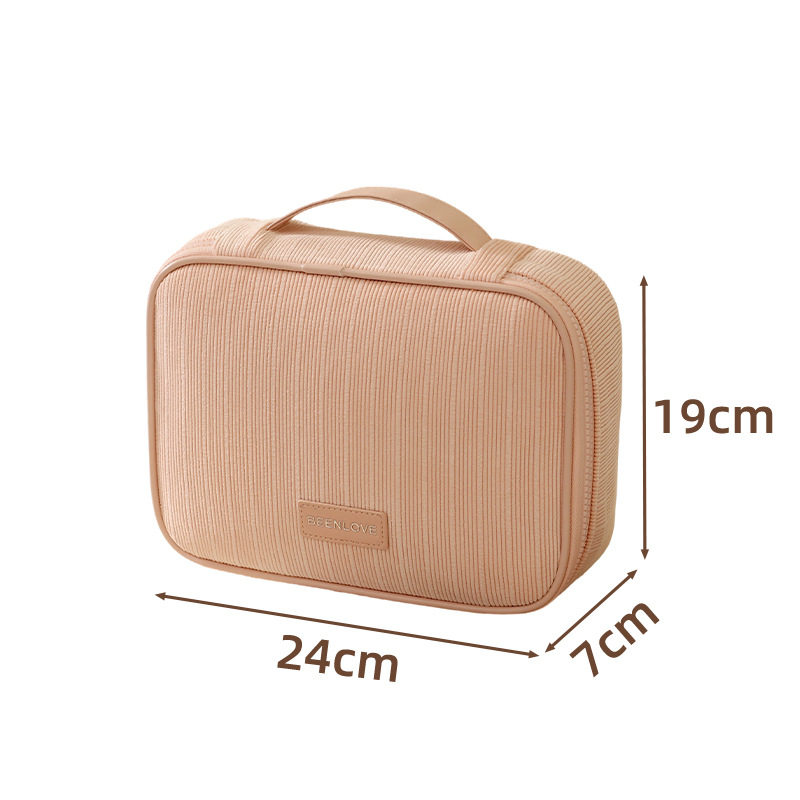 1 Stück einfarbige Make-up-Tasche 