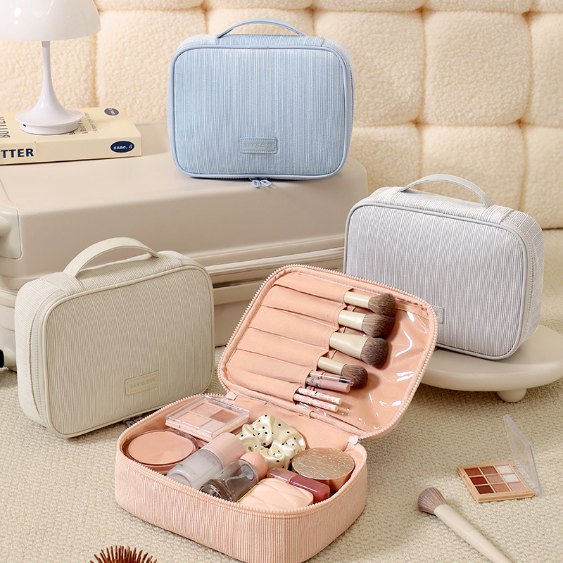 1 Stück einfarbige Make-up-Tasche Bild2