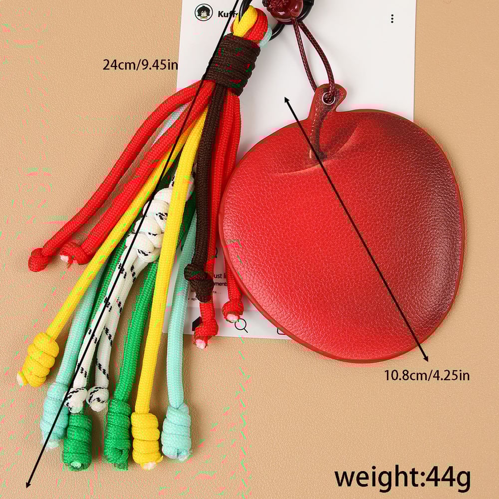 1 Large Apple Shaped Touch Up Mirror  Women's Bag Charms