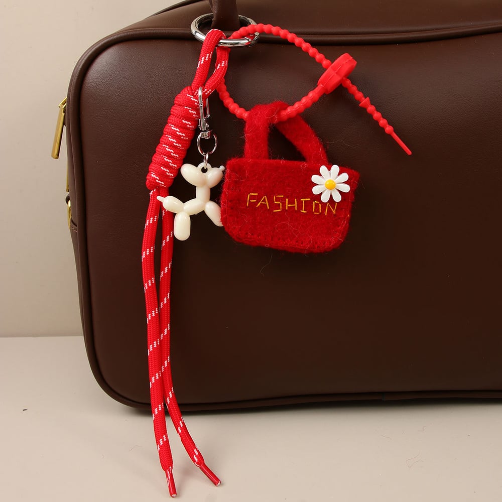 1 Piece Felt Mini Bag with Cute Dog  Women's Bag Charms h5Picture3