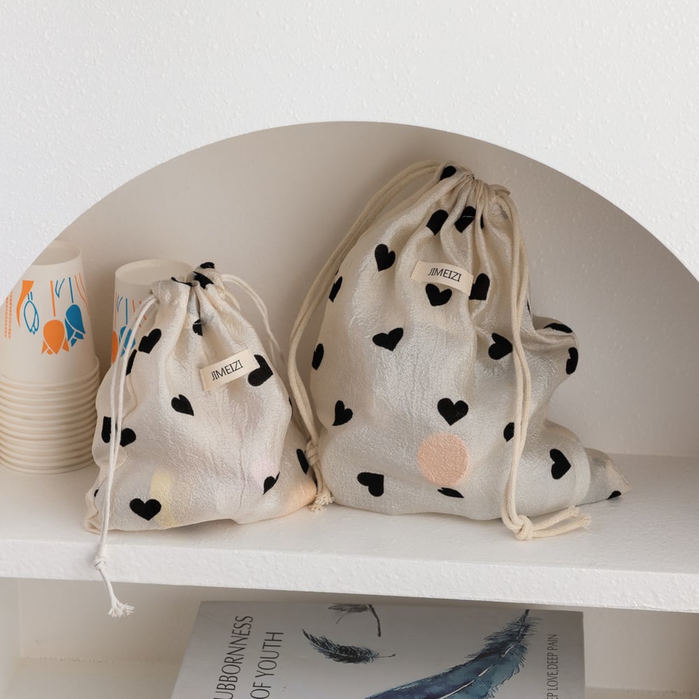 1 Piece Simple Heart Jewelry Bag h5Picture3