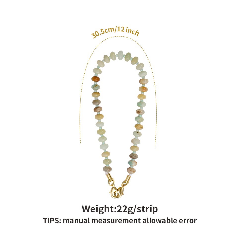 1 Piece Classic Beads Natural Stones Phone Chain 