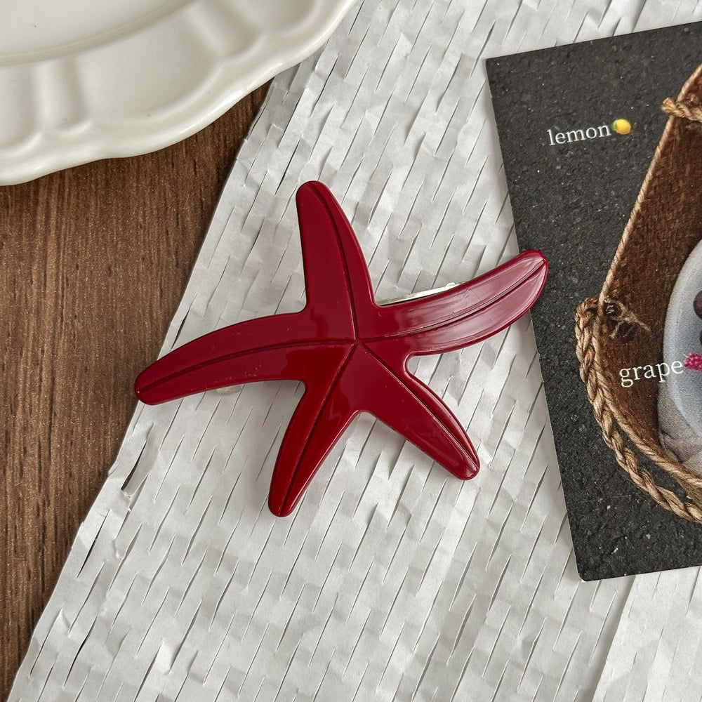 1 Piece Casual Starfish Acetate Women's Hair Clips 