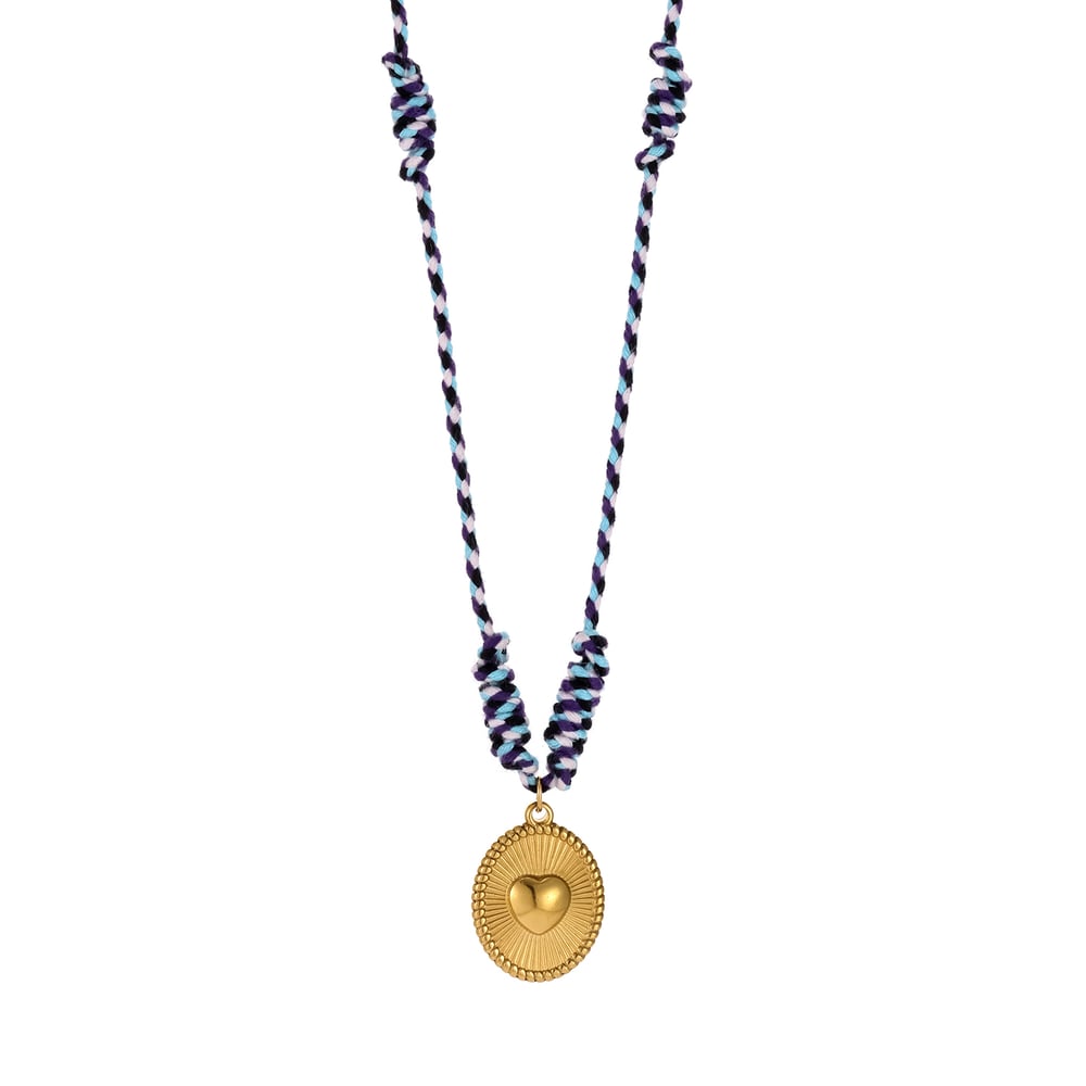 Collar con colgante clásico de luna de acero inoxidable para mujer, 1 pieza Imagen5