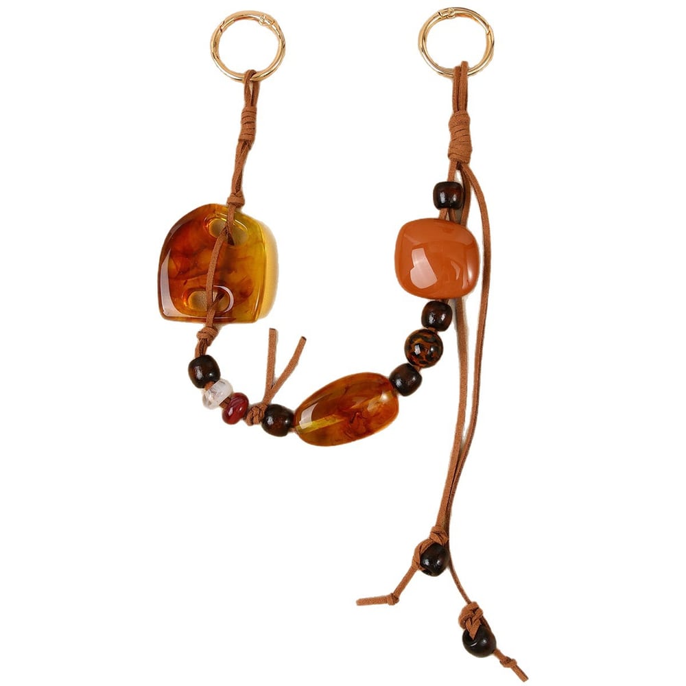 1 String Simple Series Retro Irregular Shape Resin Women's Bag Charms h5Picture5