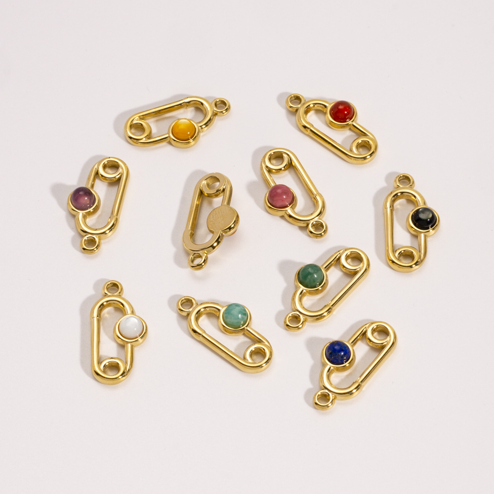 1 Piece Simple DIY Irregular Shape Stainless Steel Women's Pendants Picture2