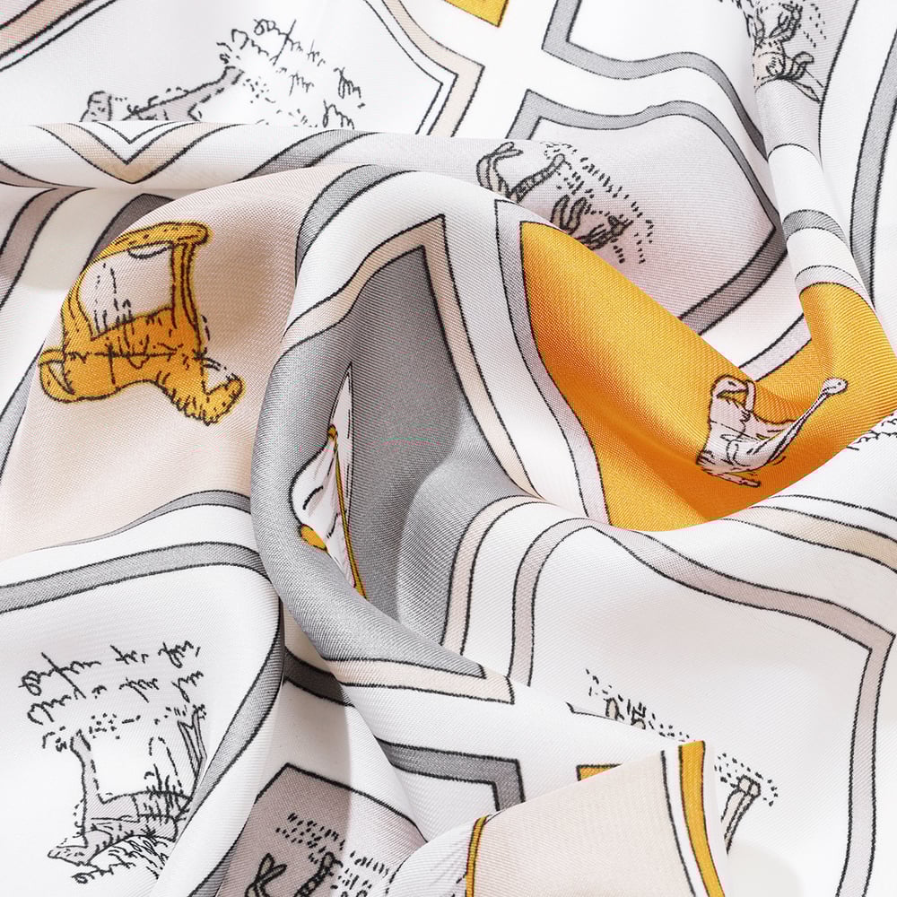 1 Piece Retro Horse Plaid Pattern Polyester Bandana h5Picture4