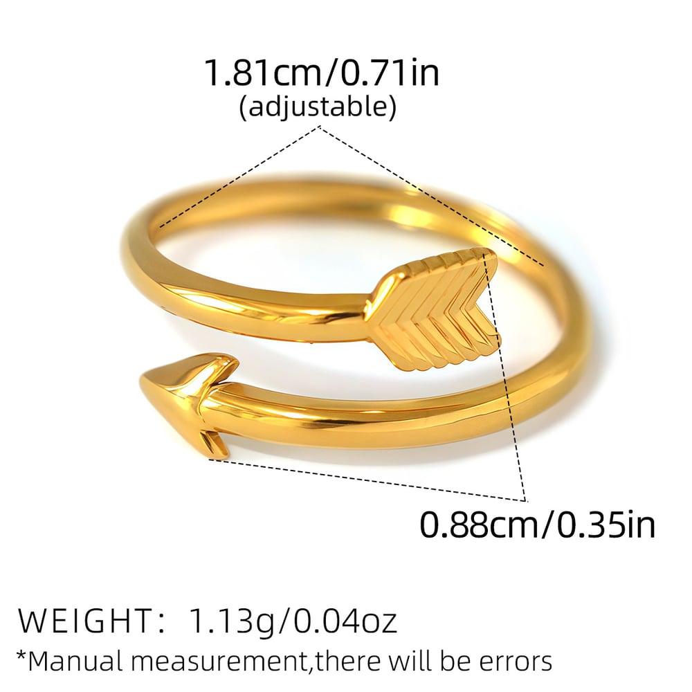1 Piece Simple  Daily Irregular Shape Stainless Steel Women's Statement Rings h5Picture2