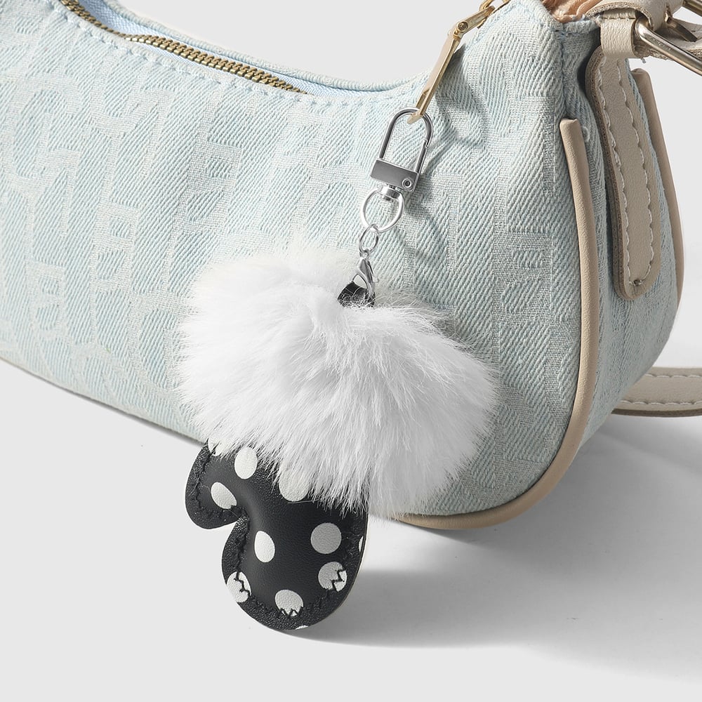 1 Piece Polka Dots Glove Leather Women's Bag Charms Picture6