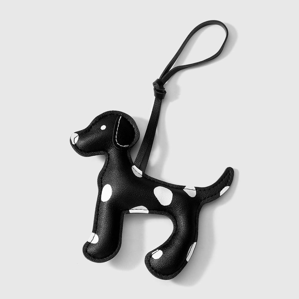 1 Piece Vivid Spotted Dog Leather Women's Bag Charms 