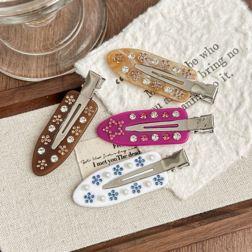 1 Piece Delicate Flower Acetate Women's Hair Clips Picture2