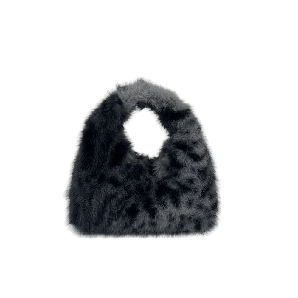 Sac bandoulière femme luxueux et décontracté à imprimé léopard en fausse fourrure (1 pièce)