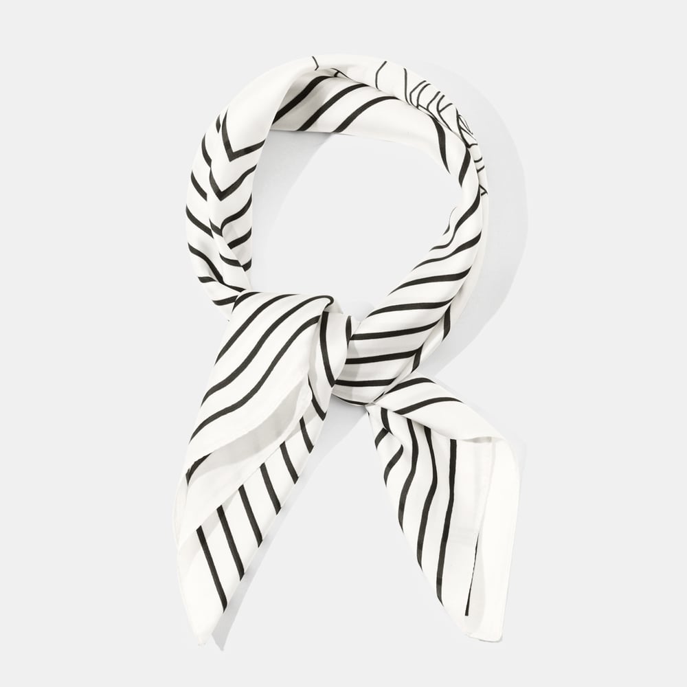 1 Piece Rose Stripe Polyester Bandana h5Picture2