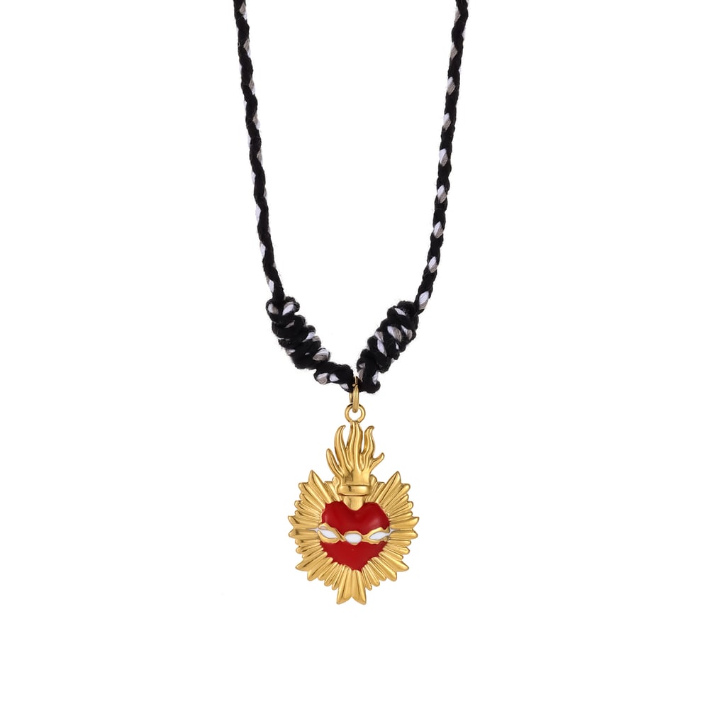 1 collar con colgante de concha encantadora de acero inoxidable color dorado para mujer Imagen5