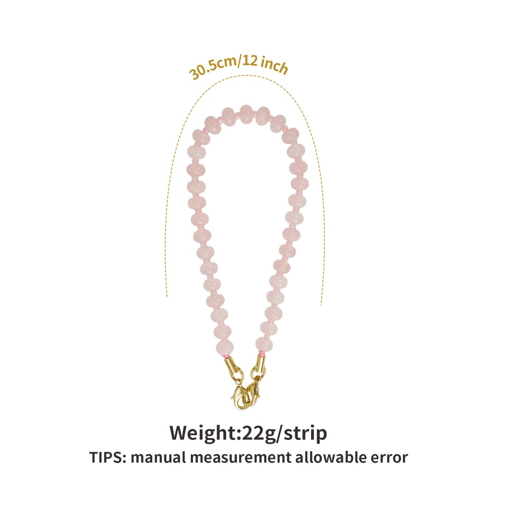 1 Piece Classic Beads Natural Stones Phone Chain