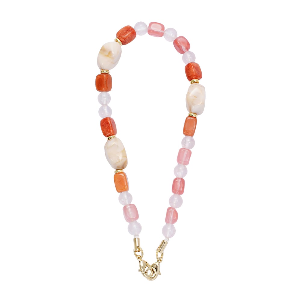 1 Piece Classic Beads Natural Stones Acrylic Phone Chain h5Picture4