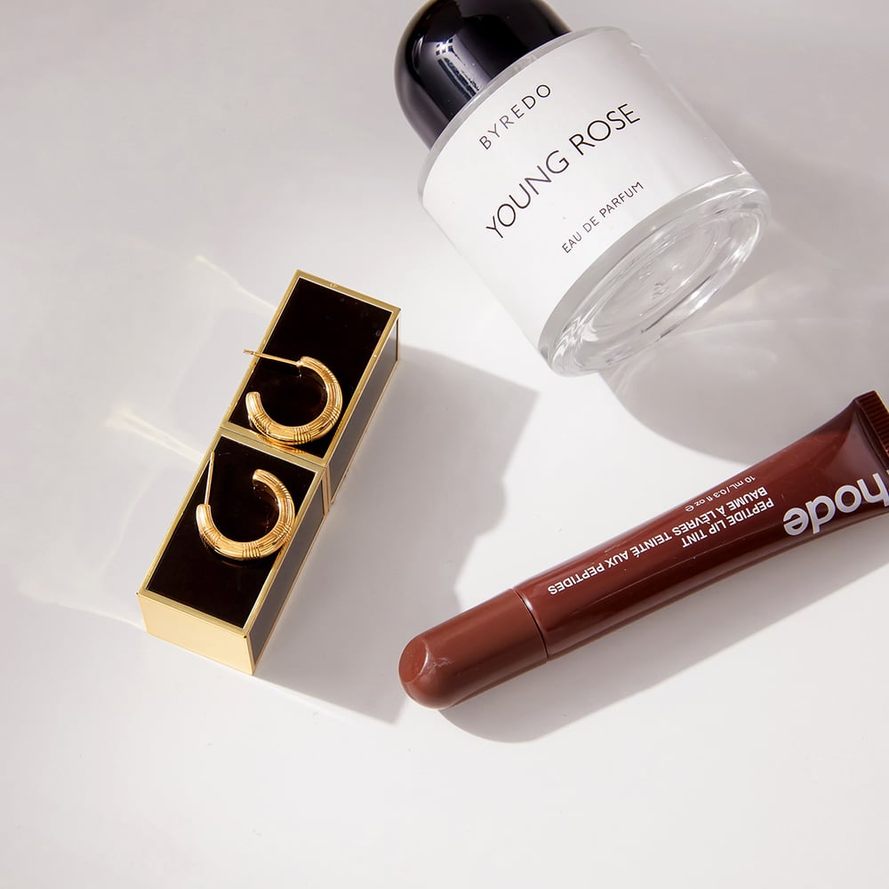 1 Pair Daily Circle Stainless Steel Gold Color Women's Hoop Earrings h5Picture5