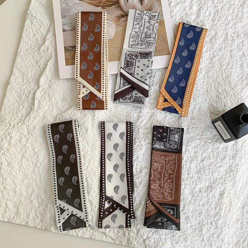 1 Piece Retro Paisley Pattern Polyester Women's Bandana h5Picture3