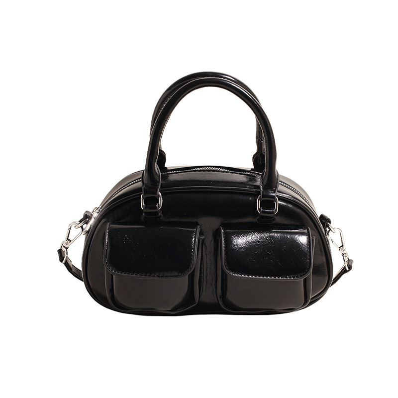 1 Stück Simple Series Lässige einfarbige PU-Damenhandtaschen