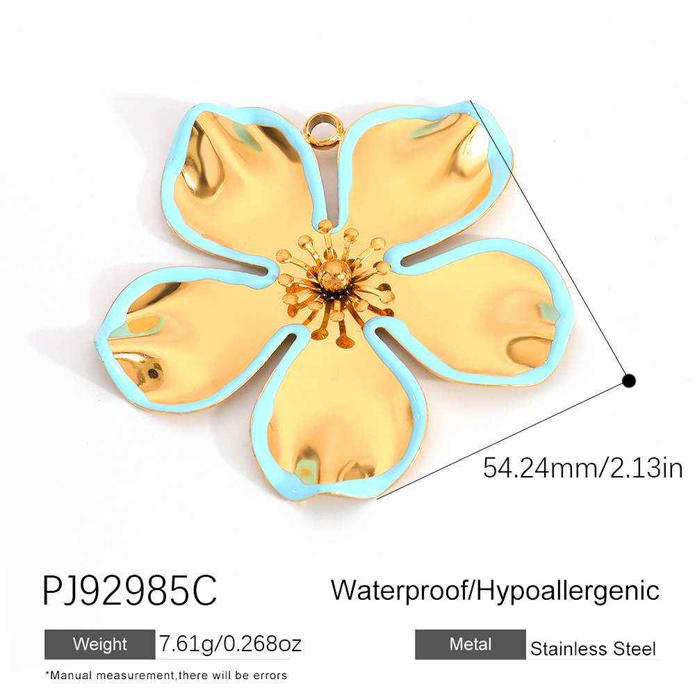 1 Piece DIY Bow Knot Turtle Circle Butterfly Moon Shell Stainless Steel Pendant 