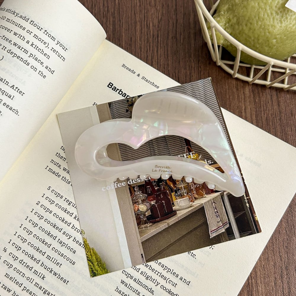 1 Piece Retro Irregular Heart Acetate Women's Hair Clips 