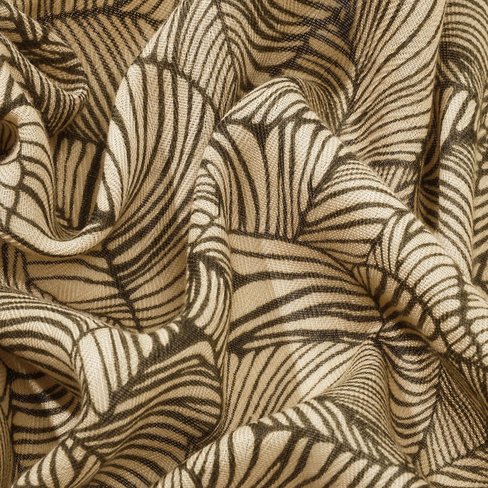 1 Piece Retro Leaf Polyester Bandana h5Picture4