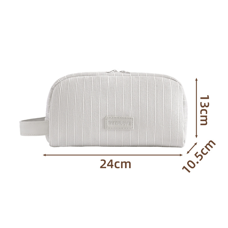1 Stück einfarbige Make-up-Tasche 