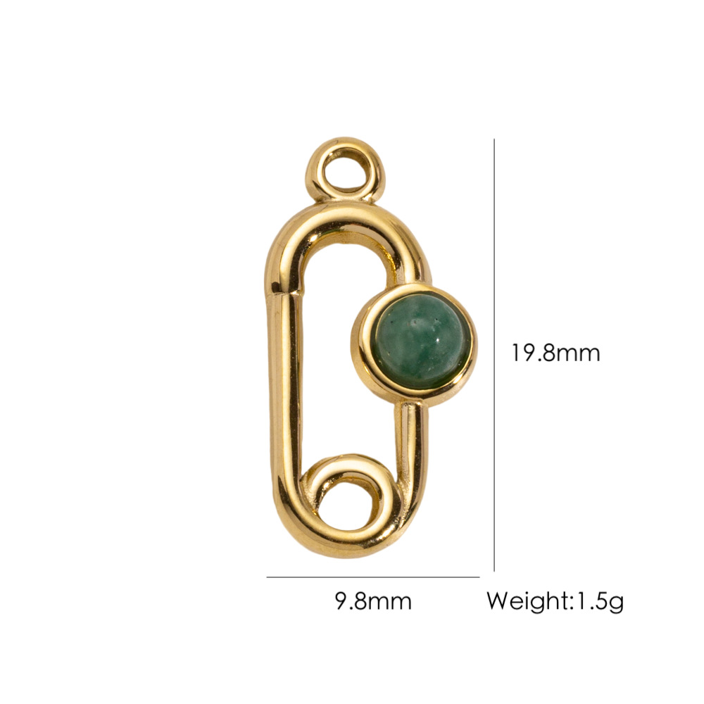 1 Piece Simple DIY Irregular Shape Stainless Steel Women's Pendants 