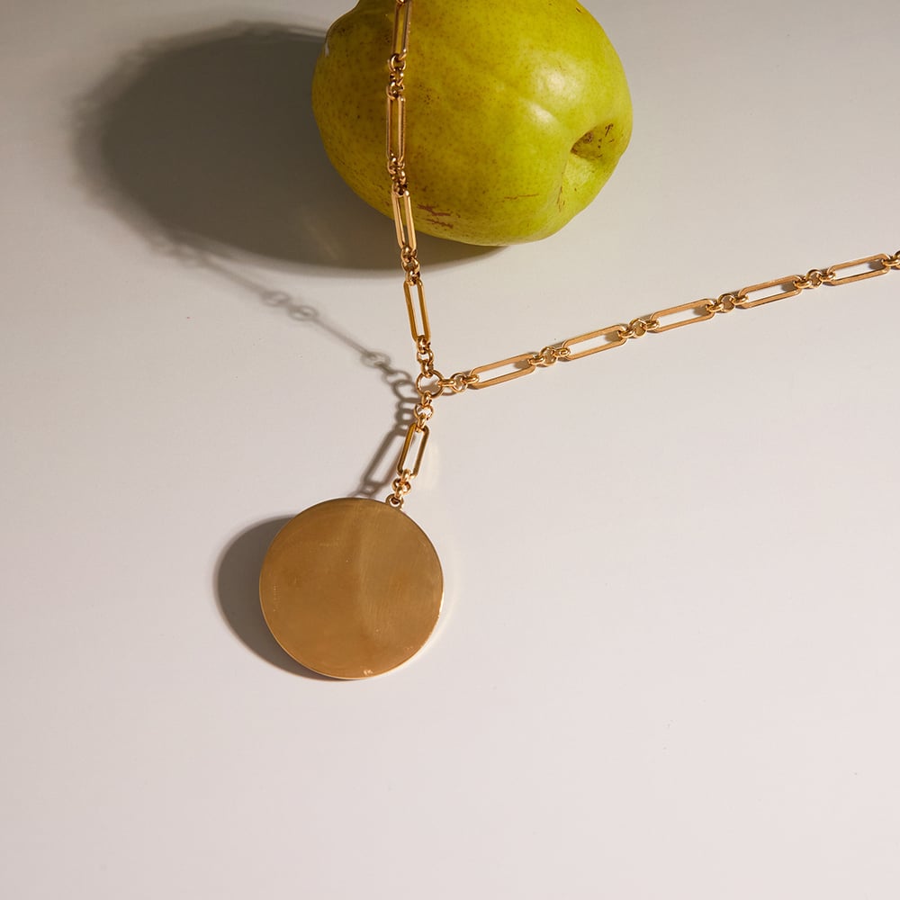 1 Piece Elegant Camellia Stainless Steel Gold Color Women's Pendant Necklaces h5Picture4