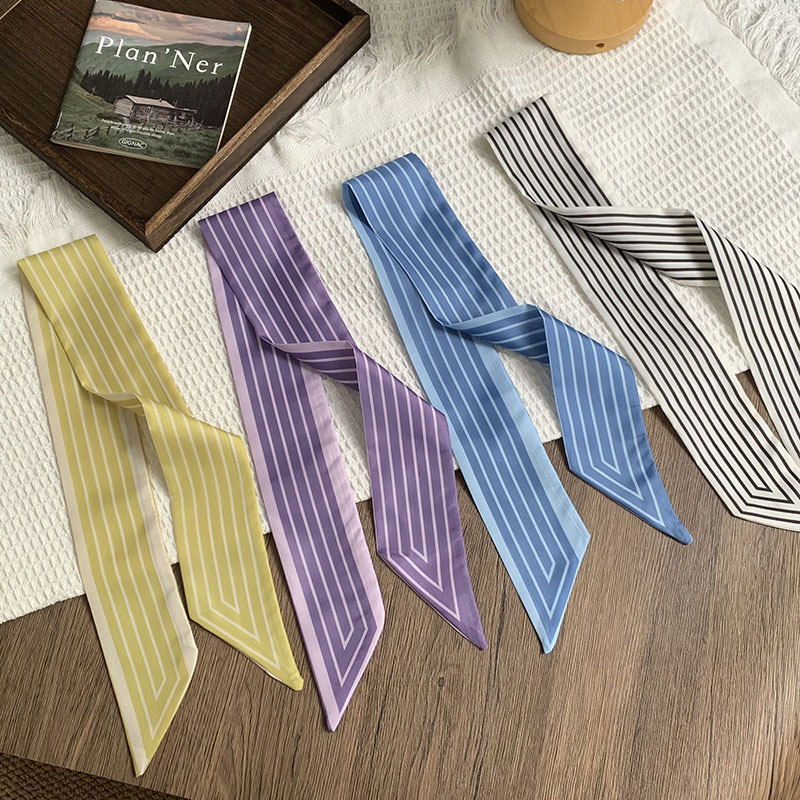 1 Piece Daily Strip Polyester Women's Bandana h5Picture2