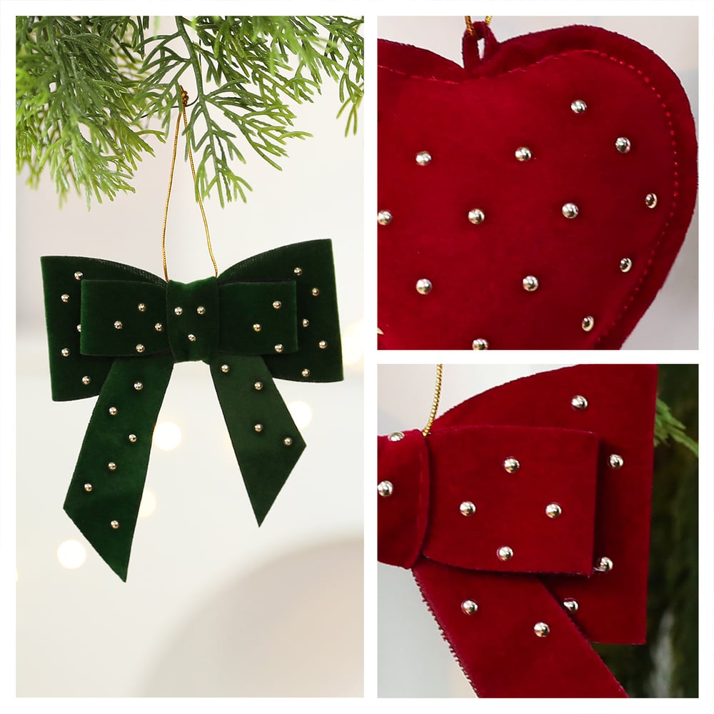 1 Piece Christmas Bowknot&Heart Polyester Women's Party Supplies Picture4
