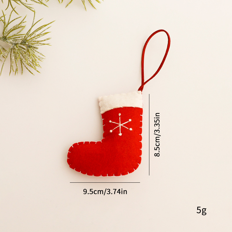1 Piece Christmas Sock Wool Felt Party Supplies 