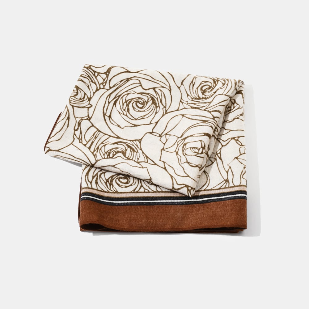 1 Piece Retro Flower Polyester Bandana h5Picture3