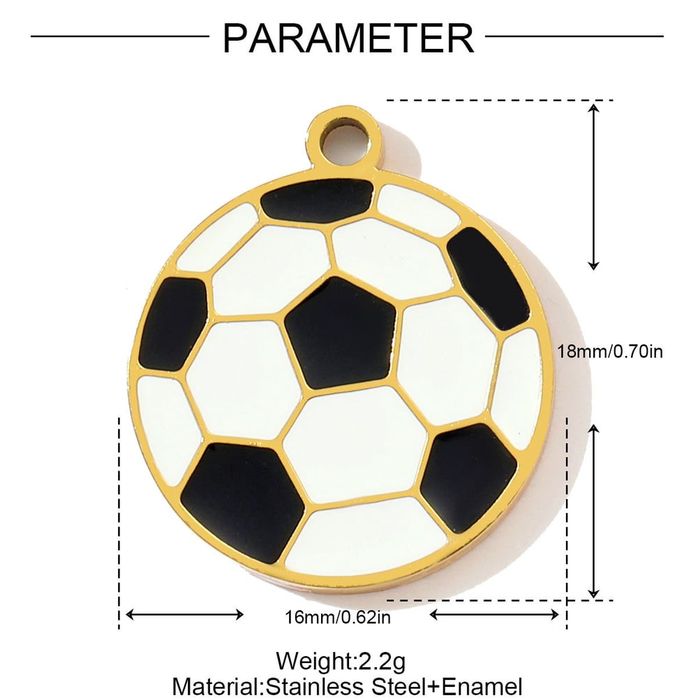 1 Piece Funny Coffee Stainless Steel Women's Pendants Picture2