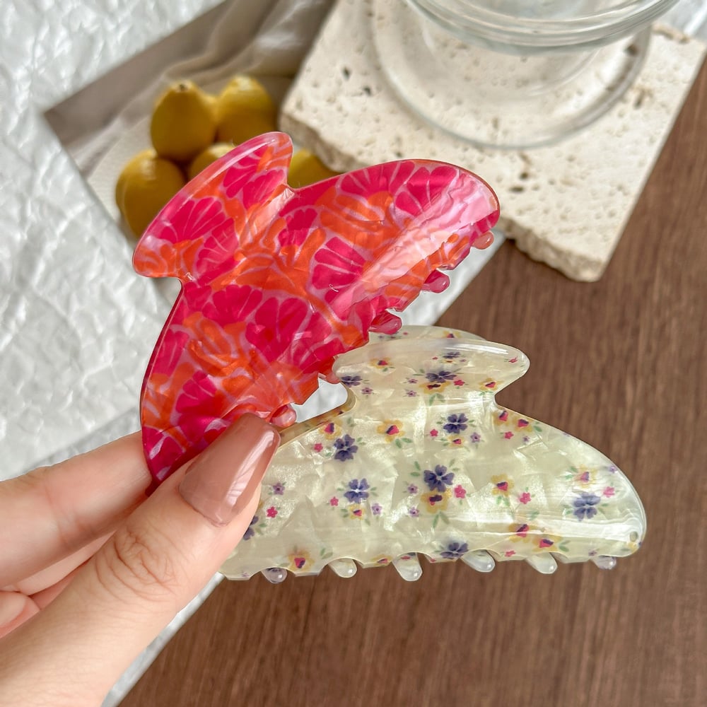 1 Piece Exquisite Pattern Acetate Women's Hair Clips Picture4