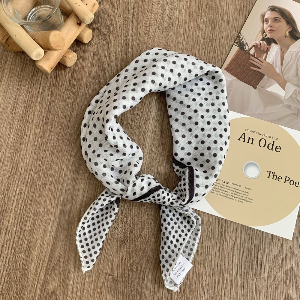 1 Piece Polychrome Polka Dots Polyester Women's Bandana