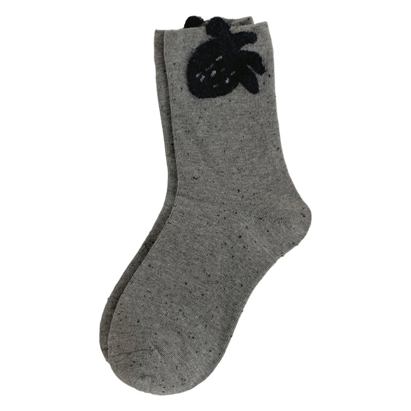 1 Pair Cute Cartoon Animal  Themed Pure Cotton Women's  Mid-Calf Socks h5Picture3