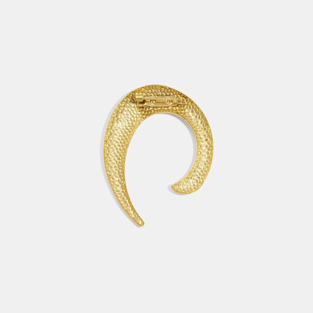 Broche en acier inoxydable doré en forme de U (1 pièce) h5Image5