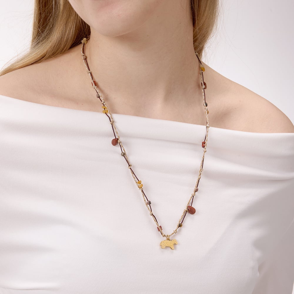 1 Piece Designable Pony Stainless Steel Gold Color Women's Pendant Necklaces h5Picture4